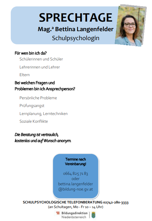 schulpsychologie sprechtage